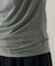 【Noka】シャイニーリブドレープTシャツ