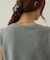 【Noka】シャイニーリブドレープTシャツ