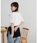 リブUネックTシャツ