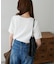 リブUネックTシャツ