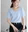 リブUネックTシャツ