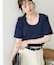 リブUネックTシャツ