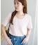 リブUネックTシャツ