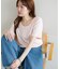 リブUネックTシャツ