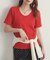 リブUネックTシャツ