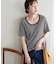 リブUネックTシャツ