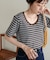 リブUネックTシャツ