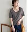 リブUネックTシャツ