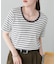 リブUネックTシャツ