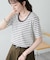 リブUネックTシャツ
