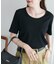 リブUネックTシャツ