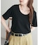 リブUネックTシャツ