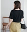 リブUネックTシャツ