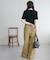 リブUネックTシャツ