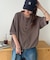 【Enlude】ワッフルヘンリードロストTシャツ《ユニセックス》