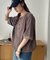 【Enlude】ワッフルヘンリードロストTシャツ《ユニセックス》