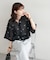 刺繍シアークロップドシャツ