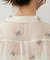刺繍シアークロップドシャツ