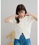 【前後2WAY】花柄刺繍半袖カーディガン