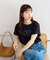 ラインストーンロゴTシャツ