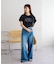 ラインストーンロゴTシャツ