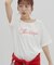 【umm.】コード刺繍ロゴ半袖Tシャツ