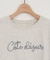 【umm.】コード刺繍ロゴ半袖Tシャツ