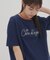【umm.】コード刺繍ロゴ半袖Tシャツ