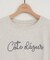 【umm.】コード刺繍ロゴ半袖Tシャツ