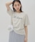 【umm.】コード刺繍ロゴ半袖Tシャツ
