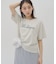 【umm.】コード刺繍ロゴ半袖Tシャツ