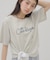 【umm.】コード刺繍ロゴ半袖Tシャツ