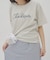 【umm.】コード刺繍ロゴ半袖Tシャツ