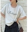 【umm.】コード刺繍ロゴ半袖Tシャツ