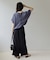【Noka】カットジョーゼットナロースカート