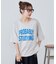 【Enlude/ユニセックス】カレッジロゴドロストTシャツ