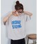 【Enlude/ユニセックス】カレッジロゴドロストTシャツ