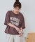 【Enlude/ユニセックス】カレッジロゴドロストTシャツ