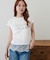 レースレイヤードロゴTシャツ