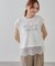レースレイヤードロゴTシャツ