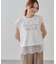 レースレイヤードロゴTシャツ
