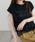 レースレイヤードロゴTシャツ