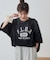 【Enlude】ラグランフロッキーロゴプリントTシャツ《ユニセックス》