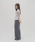【umm.】ラインストーンタックワイドパンツ