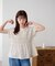 ボーダーシャーリングTシャツ