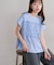 ボーダーシャーリングTシャツ