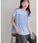 ボーダーシャーリングTシャツ