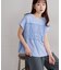 ボーダーシャーリングTシャツ