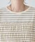 ボーダーシャーリングTシャツ