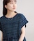 ボーダーシャーリングTシャツ